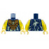 Torso Dark Orange Armor, Bright Light Yellow Ninjago Logogram J and Electricity Pattern / Trans-Yellow Arms / Bright Light Yellow Hands : {земно син}