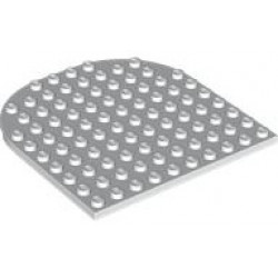 Plate, Round 10 x 10 Rounded End: {бял}