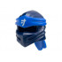 Minifigure, Headgear Ninjago Wrap Type 4 with Molded Blue Headband and Printed White Ninjago Logogram J Pattern: {земно син}