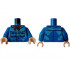 Torso Shirt with 2 Pockets, Red Bandana, and Bright Light Blue Water Stains Pattern / Blue Arms / Light Nougat Hands: {ярко син}