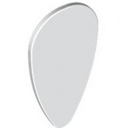 Minifigure, Shield Ovoid : {бял}