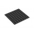 BASE PLATE 8X8, ADHESIVE: {черен}