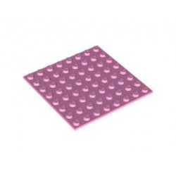 BASE PLATE 8X8, ADHESIVE: {светло пурпурен}
