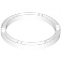 Кръгла полугреда 11X11, с кръстообразен отвор, NO. 1: {бял}