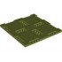 Плоча 16X16X2/3 с 8 изреза: {маслинено зелен}
