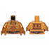 Torso SW C-3PO with Red and White Wires and Gold Chest Highlights Pattern / Pearl Gold Arms with C-3PO Pattern / Pearl Gold Hands: {топло златист}