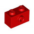 BRICK 1X2 W/ 1 KNOB: {ярко червен}