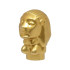 Minifigure, Utensil Peruvian Temple Idol (Golden Idol) Type 2 - No Mold Position Number on Back, with Reinforced Inside: {тухлено жълт}