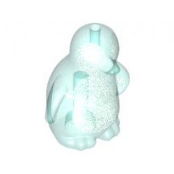 PENGUIN, W/ HOLE, DIA. 1.5, NO. 1: {прозрачно светло син}