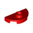 PLATE 1X2, 1/2 CIRCLE, W/ 1 KNOB: {ярко червен}