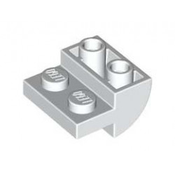 BRICK 2X2X1 INV. BOW, W/ CUT OUT: {бял}