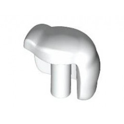 Large Figure Hand Left, Super Mario Fist with Bar (Cat Peach): {бял}