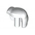 Large Figure Hand Left, Super Mario Fist with Bar (Cat Peach): {бял}