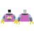 Torso Chain Mail Collar, Light Purple Surcoat, Bright Light Yellow Crown Pattern / Sand Blue Arms / Yellow Hands: {умерено каменно сив}
