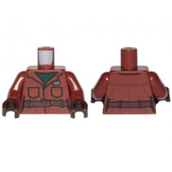 Torso SW Jacket, Pockets, Dark Brown Belt and Dark Green Undershirt Pattern / Reddish Brown Arms / Dark Brown Hands: {червеникаво-кафяв}