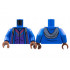 Torso Robe over Dark Purple Shirt, Magenta and Gold Trim Pattern / Blue Arms / Reddish Brown Hands: {ярко син}