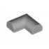 PLATE 2X2X2/3, OUTSIDE BOW: {умерено каменно сив}
