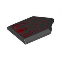 FLAT TILE 2X3, W/ ANGLE, NO. 130: {черен}
