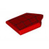 FLAT TILE 2X3, W/ ANGLE, NO. 129: {ярко червен}