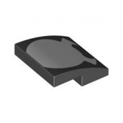 PLATE, W/ BOW 2X2X2/3, NO. 64: {черен}