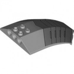 Снаряд 6x8x2 с лък, ъгъл, №1: {умерено каменно сив}