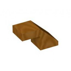ROOF TILE 1X2, DEG. 45, W/O KNOBS, NO. 4: {златно мастило}