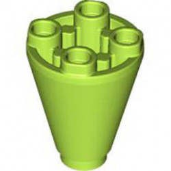 CONE 2X2X2, INVERTED: {ярко жълто-зелен}