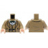 Torso Suit Jacket and Vest, White Shirt, Dark Green Bow Tie with Polka Dots, Belt with Silver Buckle Pattern / Dark Tan Arms / Light Nougat Hands : {пясъчно жълт}