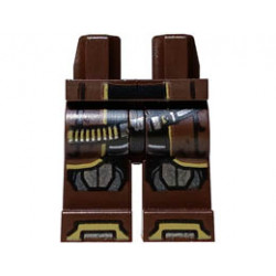 Hips and Legs with Dual Holsters, Black Coattails, Silver and Pearl Dark Gray Knee Pads, Dark Tan Ammunition Belt and Toes Pattern: {тъмно кафяв}