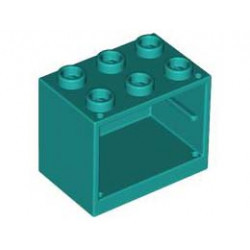 Шкаф 2X3X2: {ярко синьо-зелен}