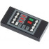 Tile 1 x 2 with Groove with Control Panel with Dark Bluish Gray Outline and Silver, Green, and Red Buttons Pattern (BrickHeadz Darth Vader Torso) : {черен}