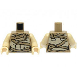 Torso Female Mummy Wrapping Bandages over Tan Torso Pattern / Tan Arms / Tan Hands: {пясъчно жълт}