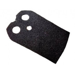 Minifigure Cape Cloth, Straight Sides - Spongy Stretchable Fabric: {черен}