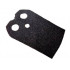 Minifigure Cape Cloth, Straight Sides - Spongy Stretchable Fabric: {черен}