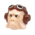 Minifigure, Head, Modified SW Ugnaught, Kuiil with White Eyebrows and Beard and Reddish Brown Aviator Cap with Goggles Pattern: {светло нуга}