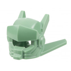 Minifigure, Headgear Helmet with Visor, Antennas and Long Back Fins: {пясъчно зелен}