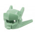 Minifigure, Headgear Helmet with Visor, Antennas and Long Back Fins: {пясъчно зелен}