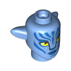 MINI CREATURE HEAD, NO. 145: {умерено син}