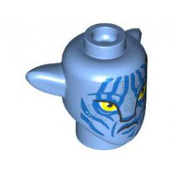 MINI CREATURE HEAD, NO. 148: {умерено син}