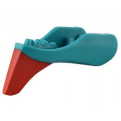 Dragon Head (Avatar Ikran) Jaw Lower with Red Crest Pattern: {ярко синьо-зелен}