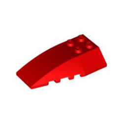 Тухличка 4X6 с дъга/ъгъл : {ярко червен}