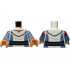Torso SW Uniform, Sand Blue Panels, Dark Blue and Silver Belt, Nougat Neck Pattern / Sand Blue Arms with Red Panels and Stripes Pattern / Nougat Hands : {бял}