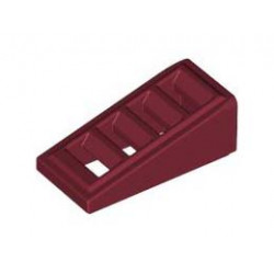 Покривна плочка с решетка 1X2x2/3: {нов тъмно червен}