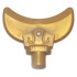 Minifigure, Weapon Monk's Spade Concave Blade with Bar: {топло златист}