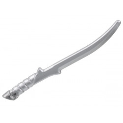 Minifigure, Weapon Sword, Elven Warrior Blade with Short Hilt: {сребърно метален}