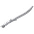 Minifigure, Weapon Sword, Elven Warrior Blade with Short Hilt: {сребърно метален}