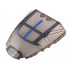 Windscreen 6 x 7 x 1 1/3 with Silver Framework and Blue Stripe Pattern: {прозрачно кафяв}