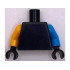 Torso Plain / Medium Azure Arm Left / Bright Light Orange Arm Right / Black Hands: {черен}