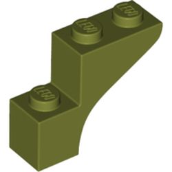 Тухличка с дъга 1X3X2: {маслинено зелен}