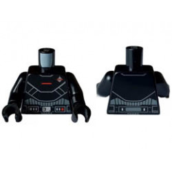 Torso SW Armor Plates, Red Line and Grand Inquisitor Symbol Pattern / Black Arms / Black Hands: {черен}